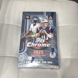Topps chrome 2025 NFL Hobby Box