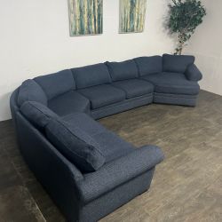 XL Blue Sectional Couch | Free Delivery!