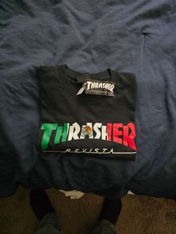 Thrasher Magazine Mexico Revista Black Men's Short Sleeve T-Shirt - XLarge