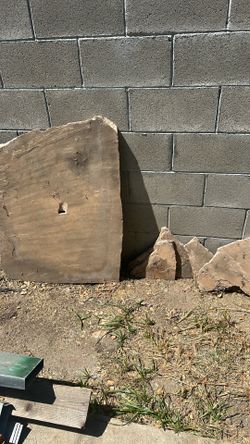 Large flat stone