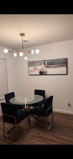 Dining room table and chairs