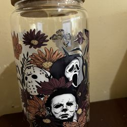 Halloween Glass Cup