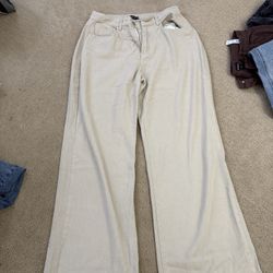 PrettyLittleThing Stone Baggy Wide Leg Jeans 