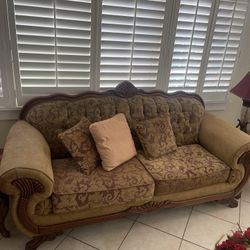 Living Room 2 Piece Antique Couches 