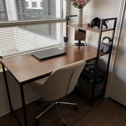 Rustic Brown & Black Desk 