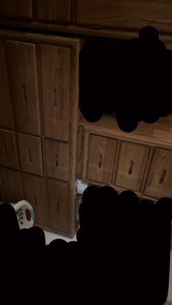 Wood Cabinet with Drawers