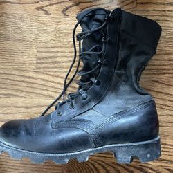 Vintage Black Military Boots