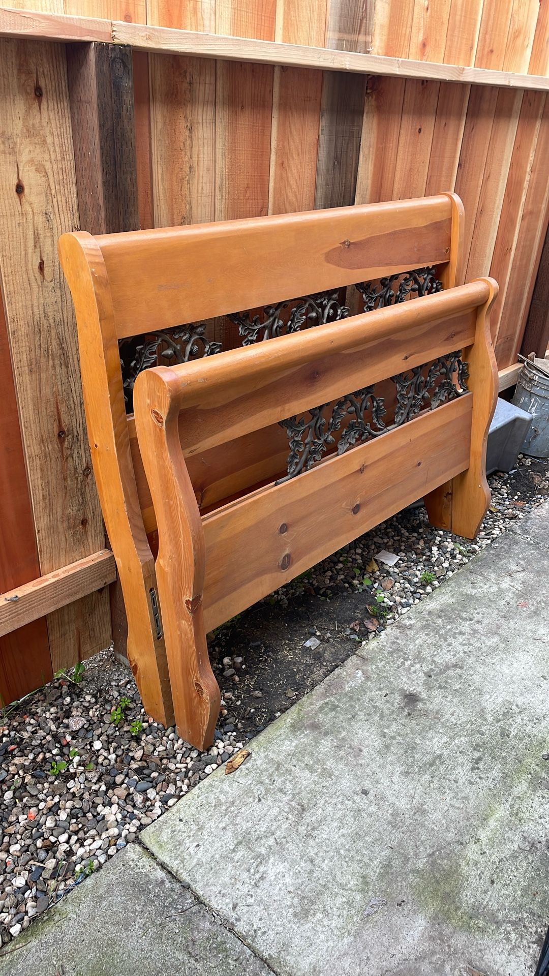 Double Bed Frame - Wood