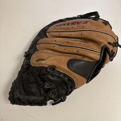 Easton GR200 LHT Left Hand Throw Youth Catchers Mitt Baseball Glove Black/Brown