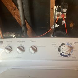 White GE washer