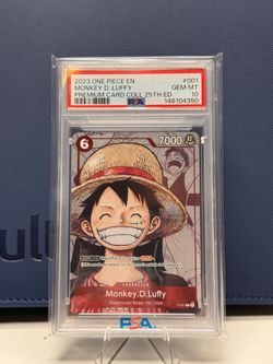 2023 ONE PIECE PREMIUM BANDAI PREMIUM CARD COLLECTION 25TH EDITION MONKEY D. LUFFY 001