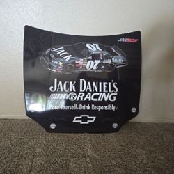 Jack Daniel's Racing NASCAR Hood Metal Sign
