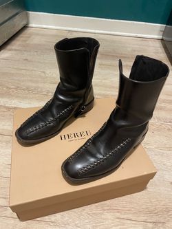HereU Spain Leather braided boot women’s