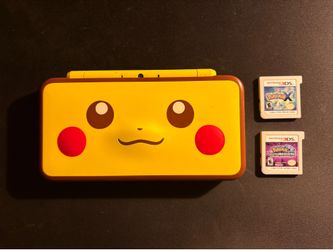Nintendo 2DS XL Pikachu Edition + Games