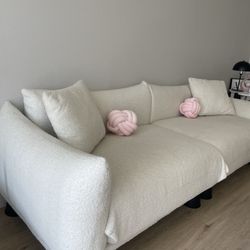 Modern White Sofa / Couch 