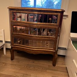 Pier 1  3 Drawer Mirrored Chest 