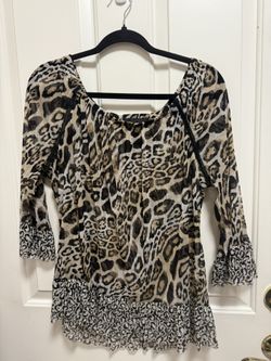 I-N-C INTERNATIONAL CONCEPTS BLOUSE SIZE:L