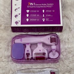 7 in 1 7 in 1 ICE Derma Roller System Microdermabrasion Kit in box in box
