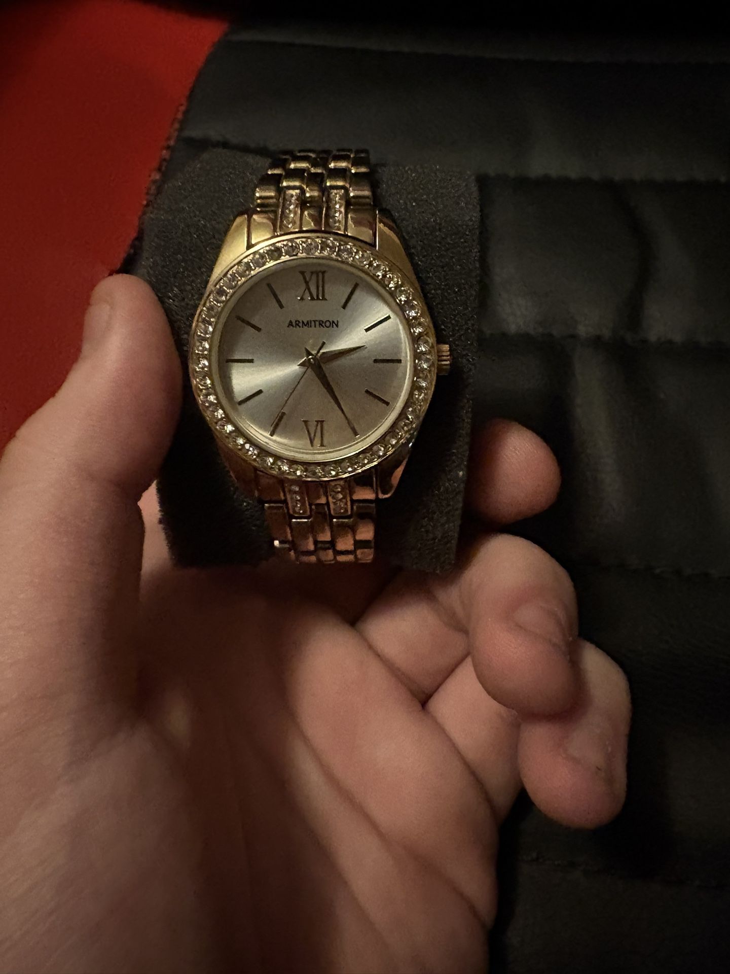 10k Gold Moissanite Watch
