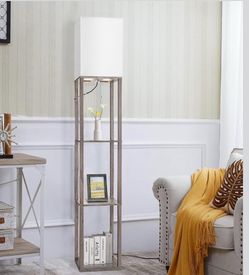 Floor Lamp with Shelves (new in box)