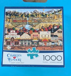 Charles Wysocki  1000 piece Puzzle - Sleepy Town West