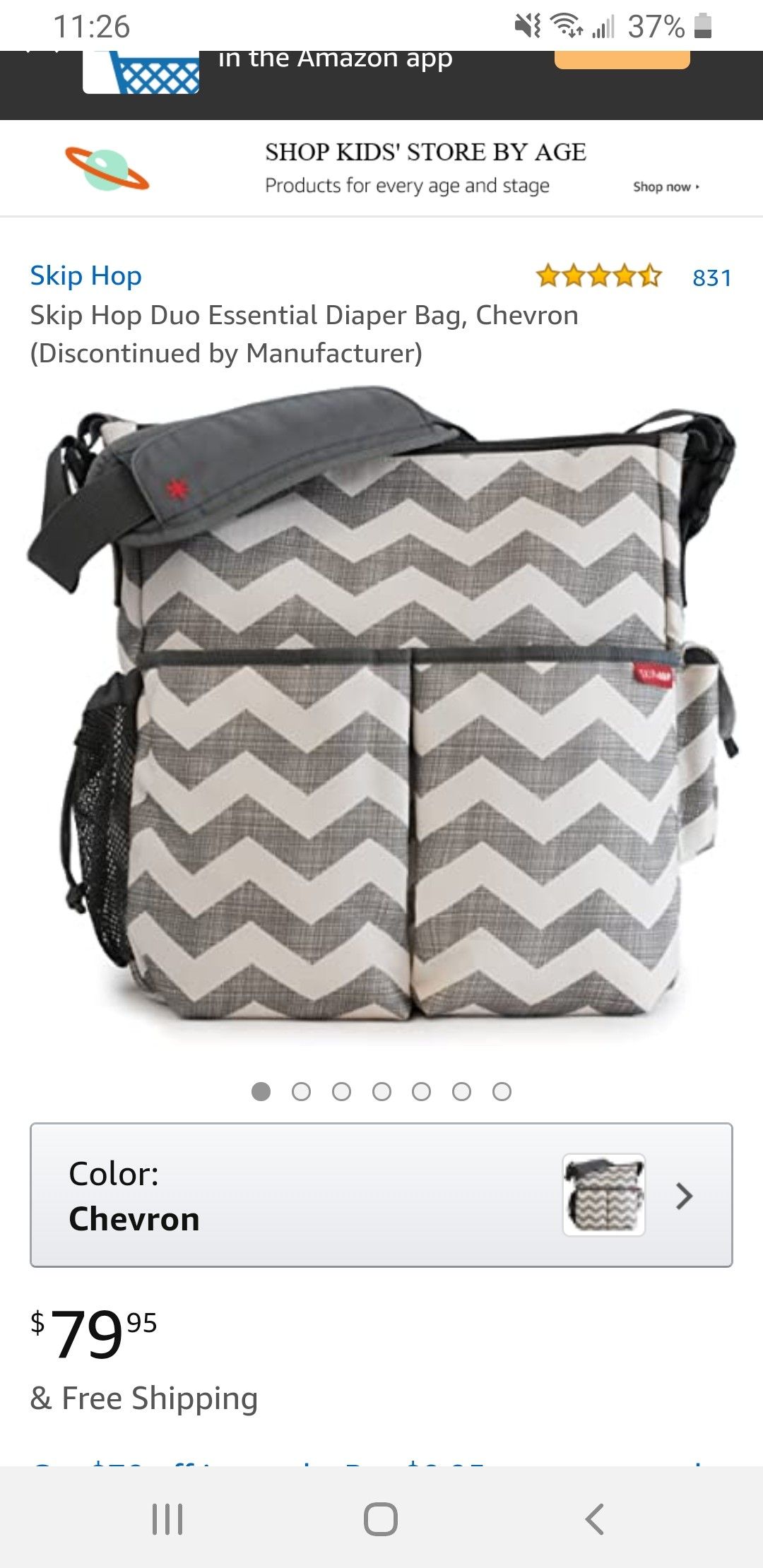 Skip hop Diaper bag