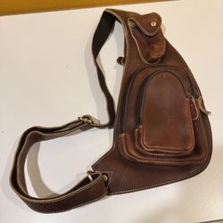 Genuine Leather Sling Bag