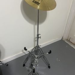 Pearl Snare Stand & Pearl Crash Cymbal Stand With Meinl 14”  Crash