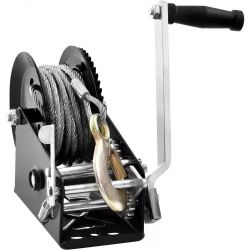 459#Hand Winch, 3500 lbs Pulling Capacity, Boat Trailer Winch Heavy Duty Rope Crank with 33 ft Steel Wire Cable and Two-Way Ratchet, Manual Operated H