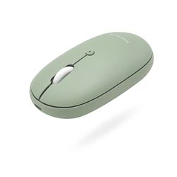 Open-Box New Macally Wireless Bluetooth Quiet Rechargeable Green Computer Mouse for MacPC Retail $29.00
