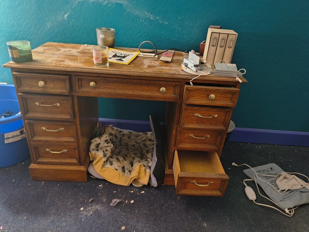 Heavy Wooden Desk