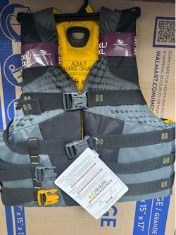 Life Jackets Black/Yellow ~ Adult 2XL/3XL~ Life/ Ski~Jacket~ Vest