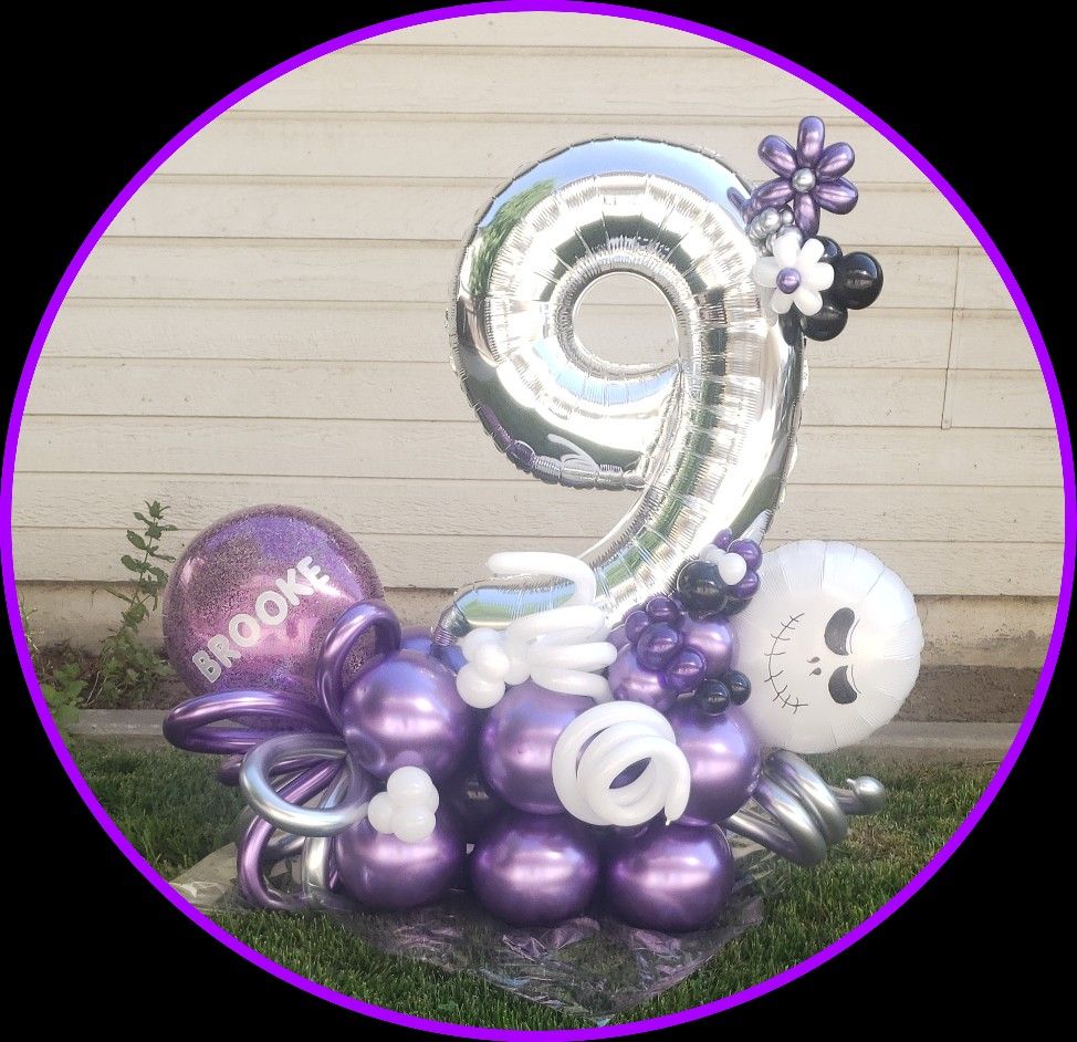 Nightmare before Christmas Balloon Bouquet