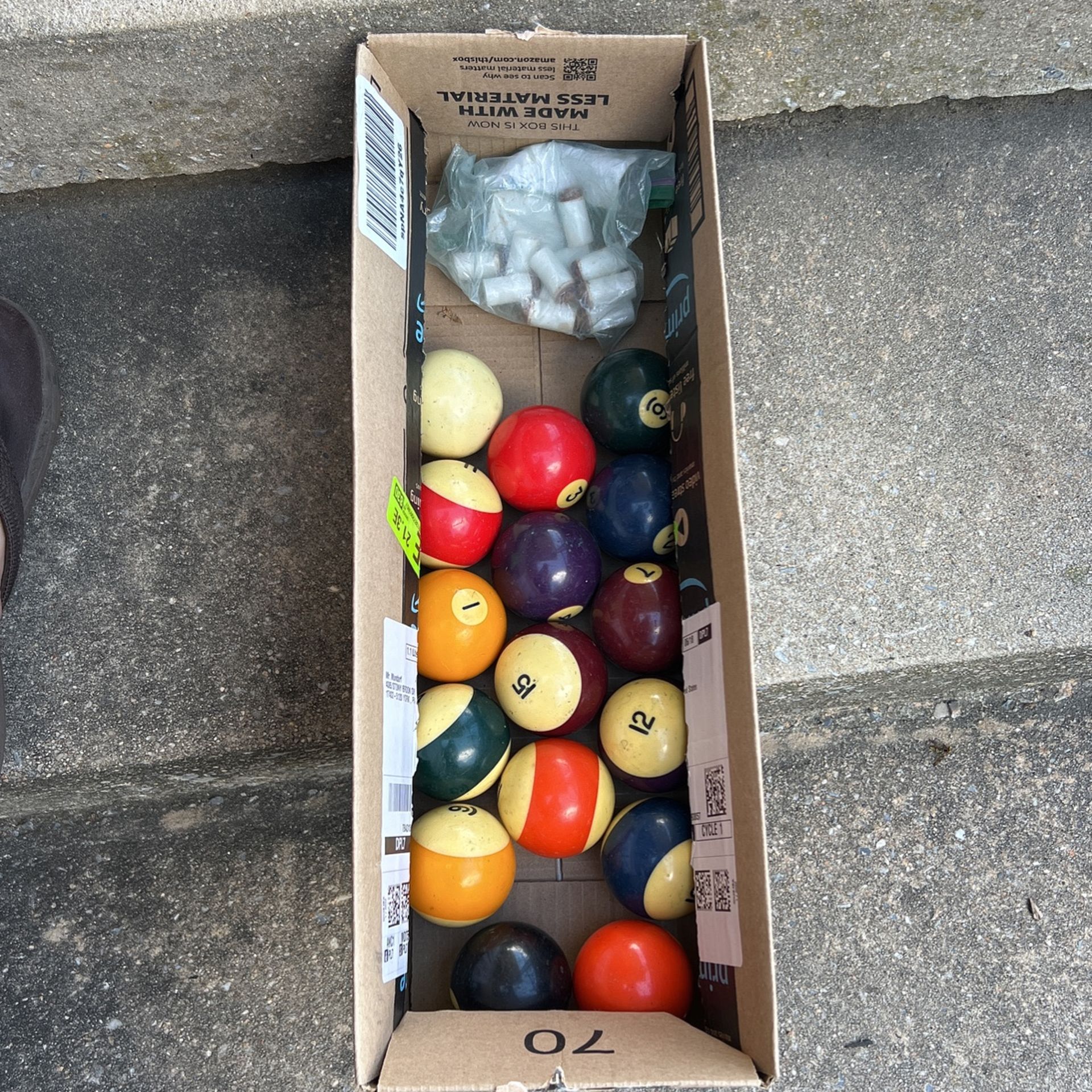 Billard Balls And Cue Tips