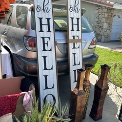 Tall Oh Hello Sign 
