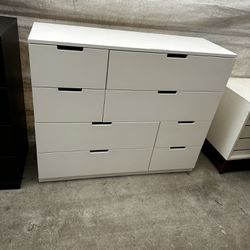 White IKEA NORDLI Dresser