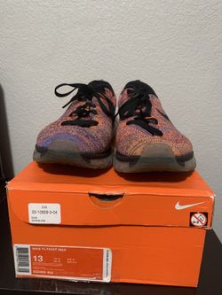 Nike Flyknit Air Max Photo Blue Total Crimson Size 13 - Used