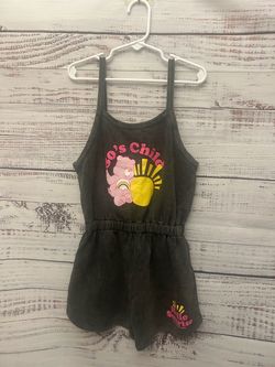 NWT Zara Black Washed Care Bears Romper size 8