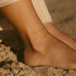 14K Gold anklet