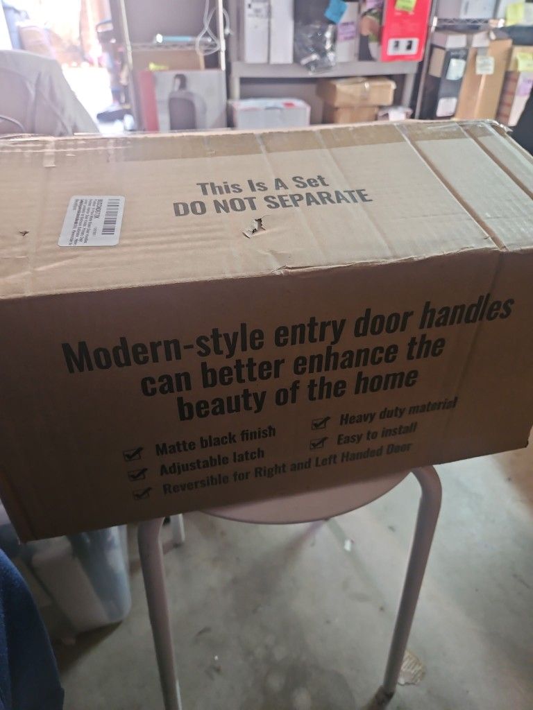 Plustool 10 Matte Black Door Handles