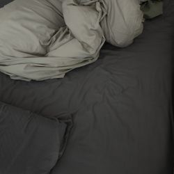 Queen Size Bed Frame + Mattress for free(free, Pickup in LIC)