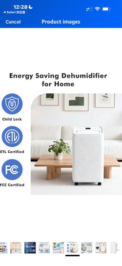 NEWBULIG 50Pints Dehumidifier with Drain Hose, 3,500 Sq.Ft Dehumidifier for Basement, 1.19 Gallon Tank, Low 41dB, Airflow Swing, Ideal Whole House Hum