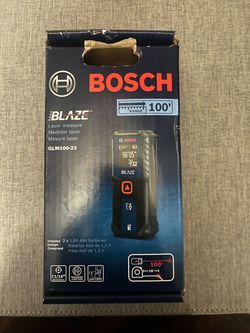 Bosch Blaze GLM100-23 Laser Measure 100ft NIB, factory-sealed