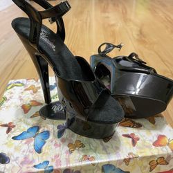 Strappy Peep Toe Platform High Heels 