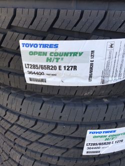 LT285-65-20 Toyo Open Country HT2 @Wholesale Prices -we Deliver Only -new Tires Only