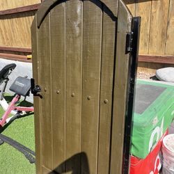 Metal framed hardware gate