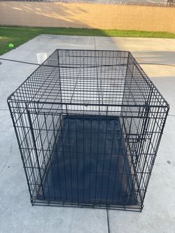 48X30X32.5 XX-LARGE METAL DOG CRATE DOUBLE DOORS