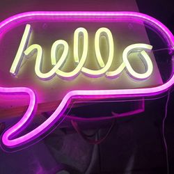 Hello sign