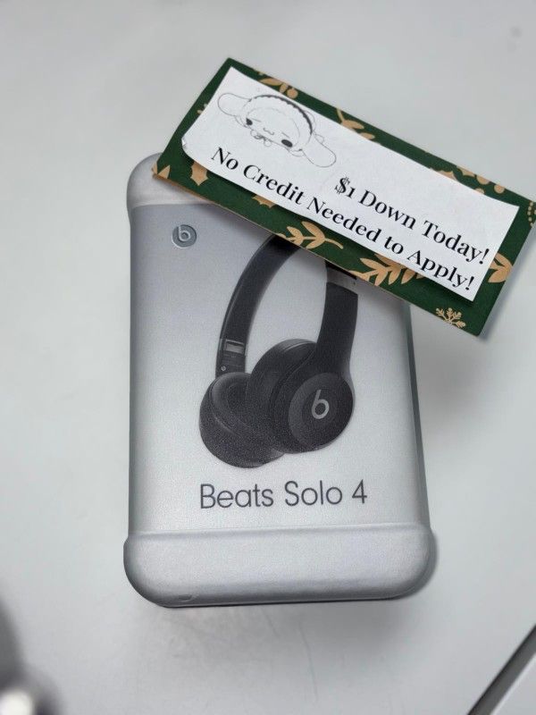 Beats By Dre Solo 4 Headphones New - Pay $1 To Take It Home Today and pay the rest later.
