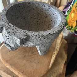 Molcajete De 8”. Perfecto Nomas Con Patita Pegada